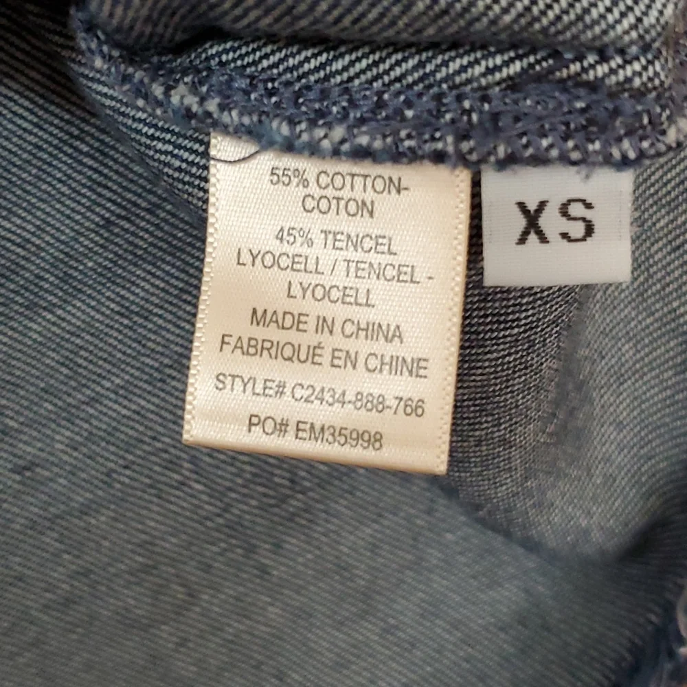 Anthropologie Cloth & Stone denim crop top - Picture 6 of 7